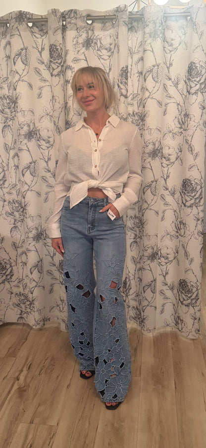 La Rosa Canyon Lace Denim