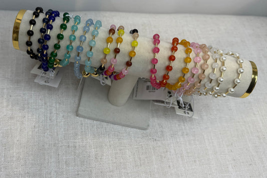 Glass Bead Magnet Bracelet