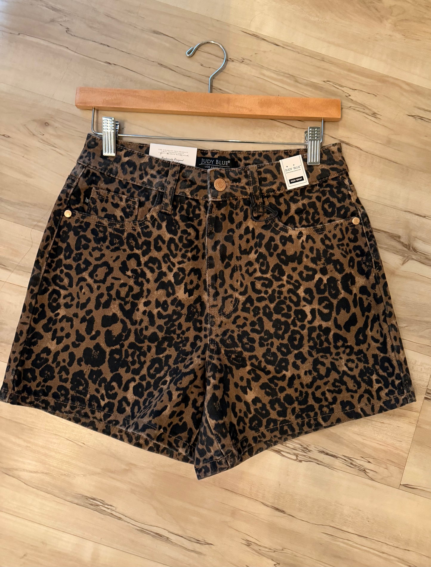 Judy Blue Cut Off Leopard Short