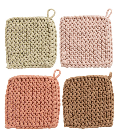Cotton Crocheted Pot Holder