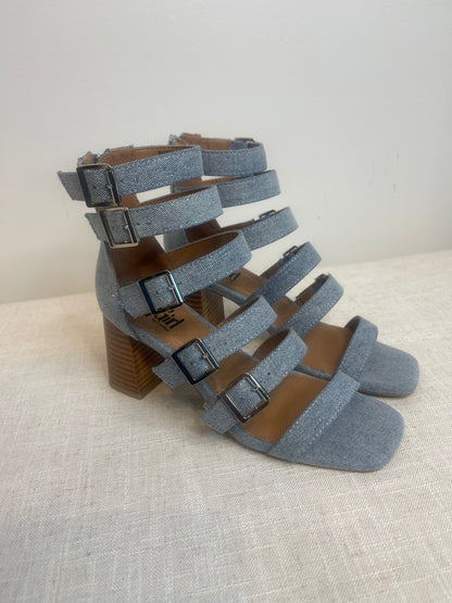 Denim Buckle Heel - GirlFriends Boutique