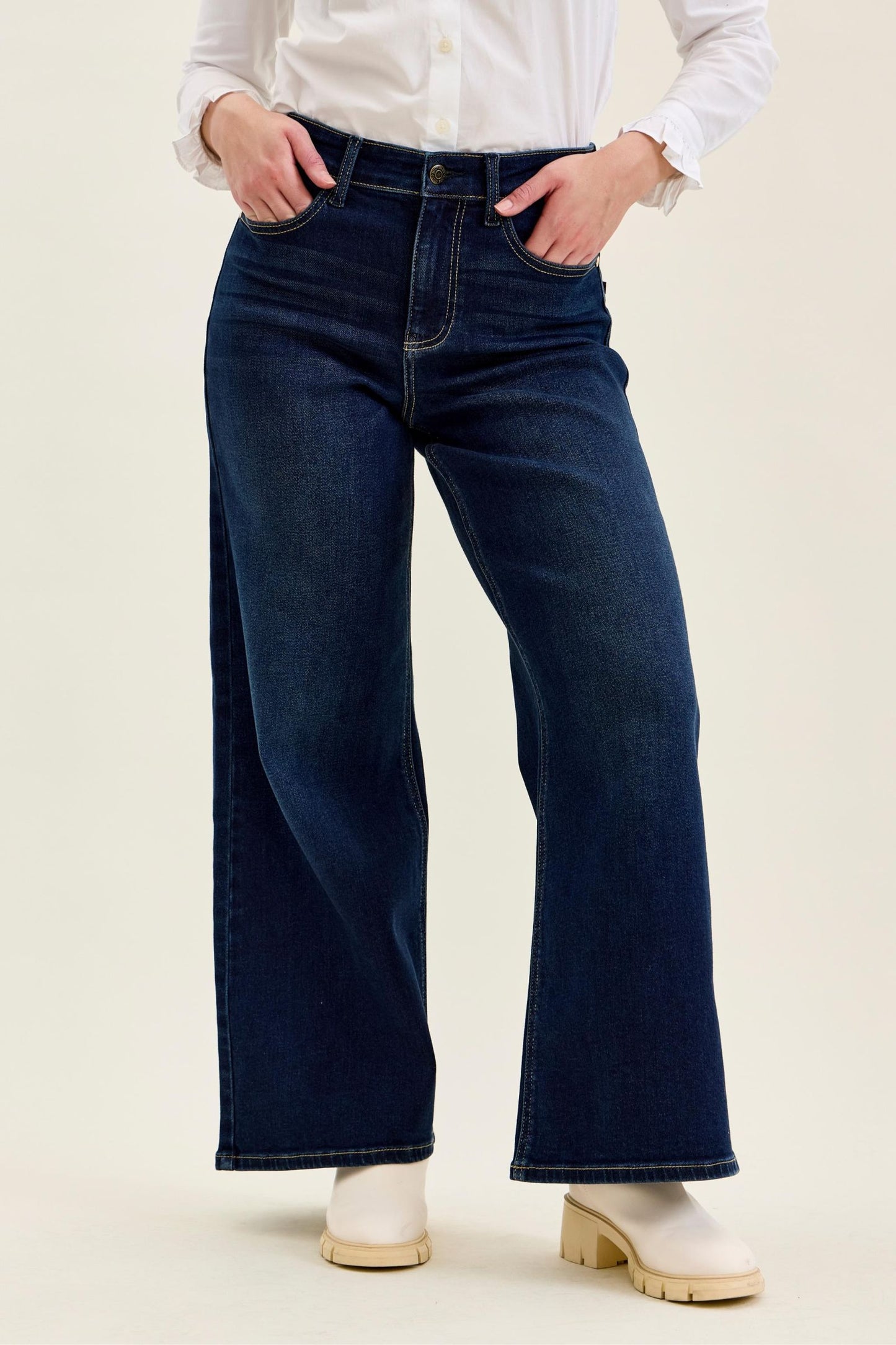 Judy Blue Retro Wide Leg-“Lux” Petite