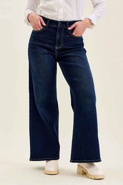 Judy Blue Retro Wide Leg-“Lux” Petite