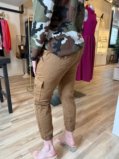 Italian Cotton Crinkle Cargo