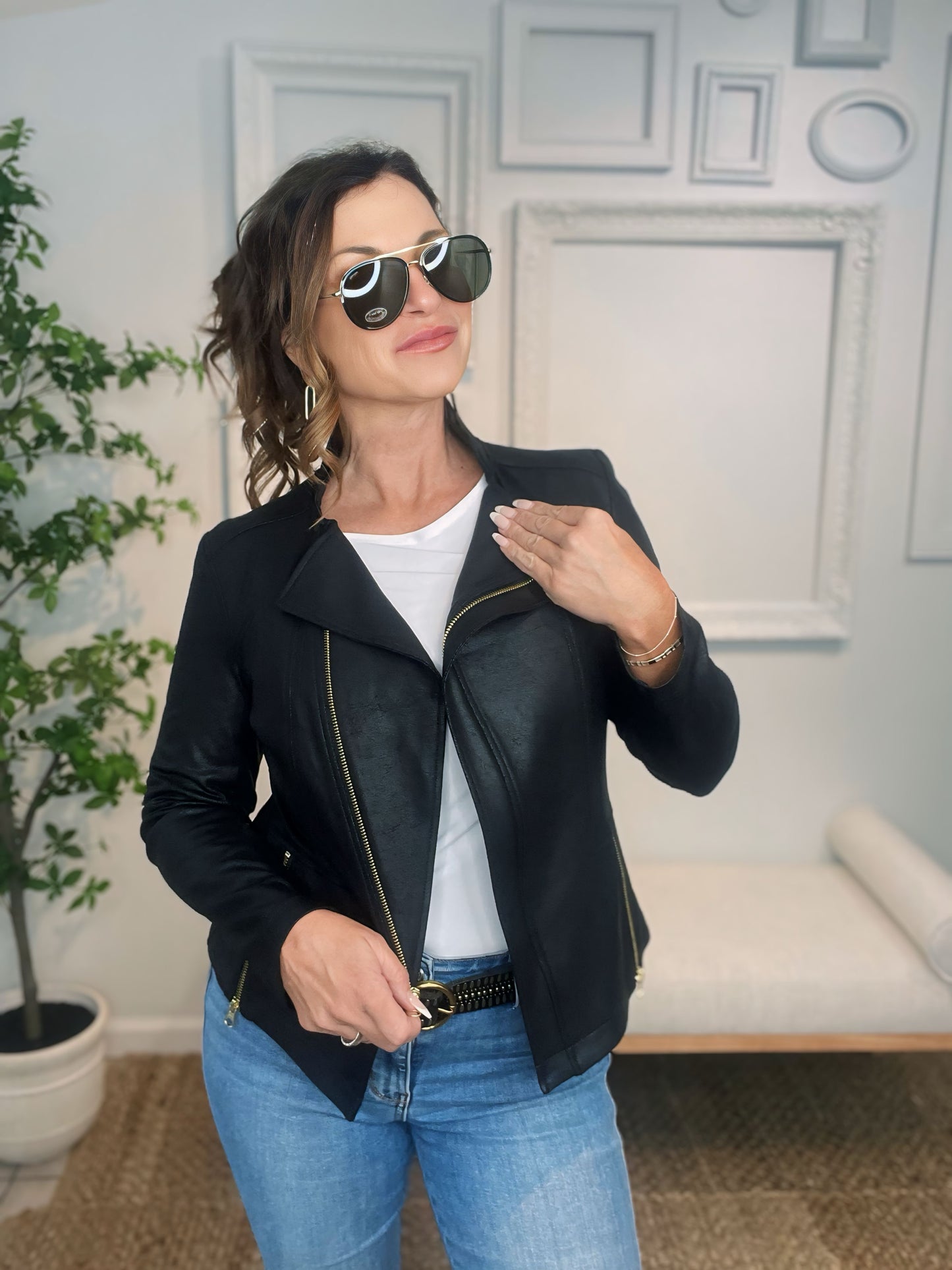 Liquid Leather Signature Jacket - GirlFriends Boutique