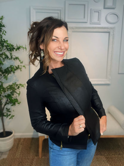 Liquid Leather Signature Jacket - GirlFriends Boutique