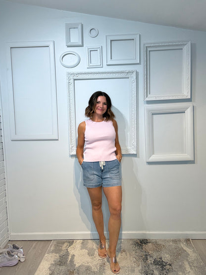 Judy Blue HW Vintage Wash Jogger Shorts