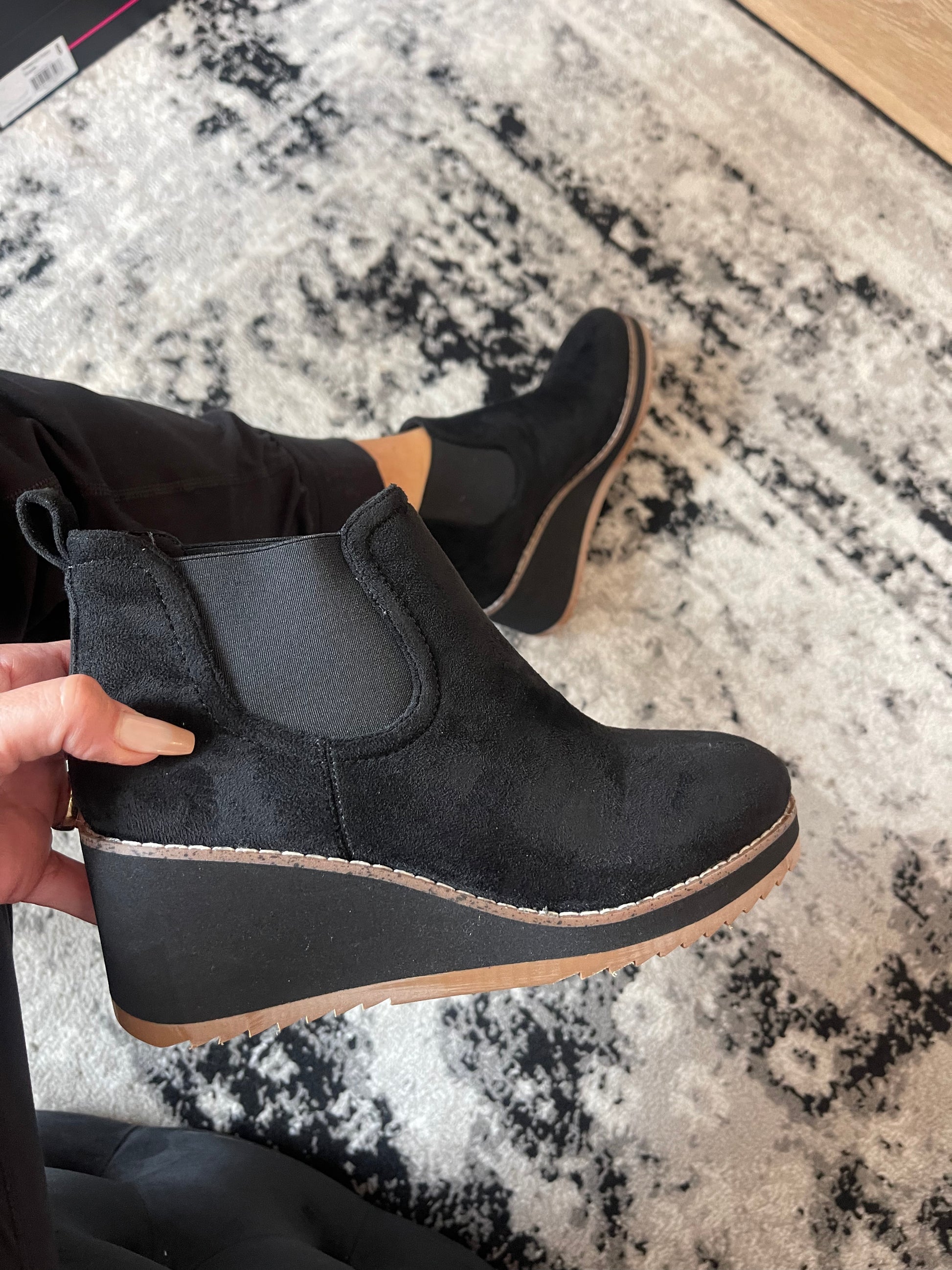 Faux Suede Bootie - GirlFriends Boutique