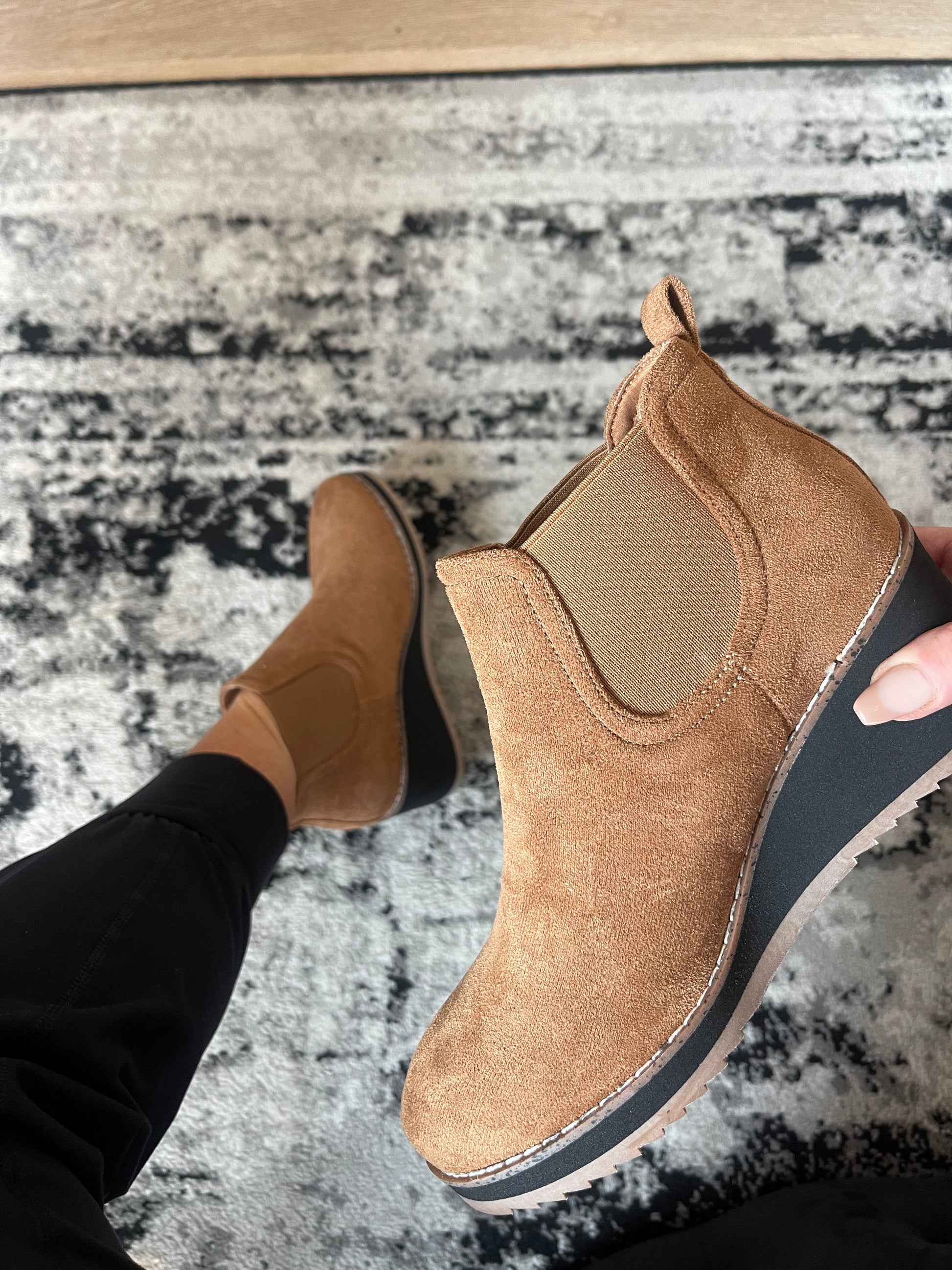 Faux Suede Bootie - GirlFriends Boutique