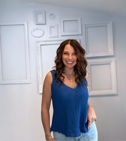 Aniyah Linen Tank