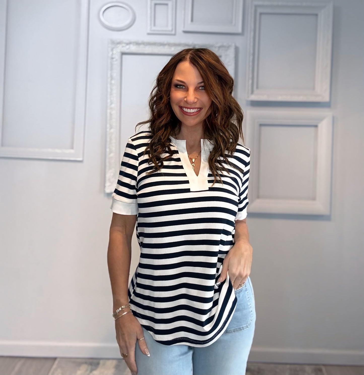 Mikayla Stripe Top