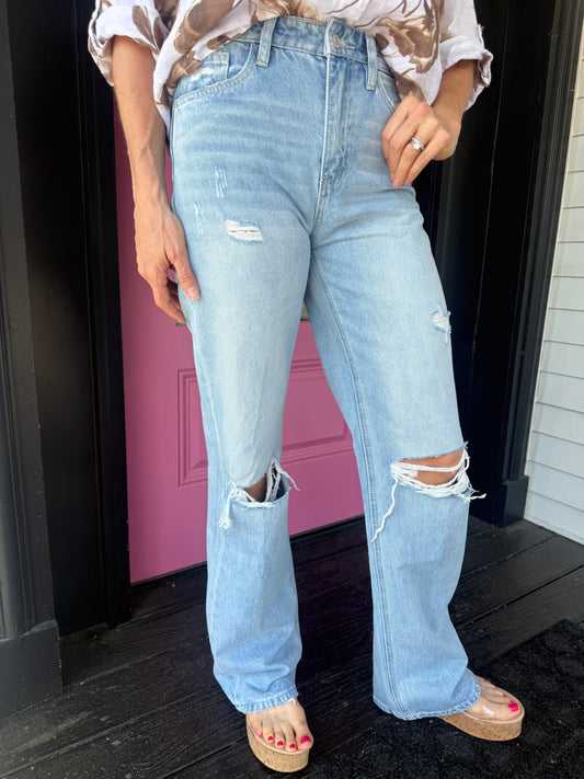 90's Vintage Super High Rise Flare