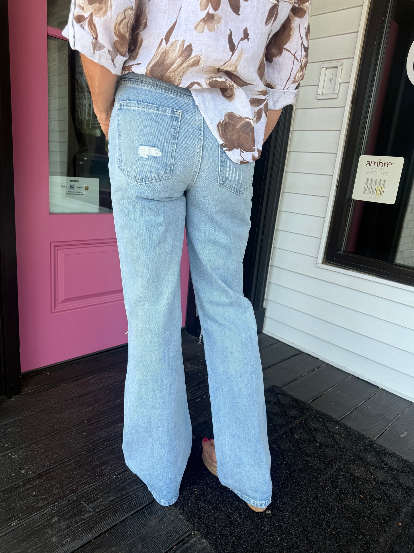 90's Vintage Super High Rise Flare
