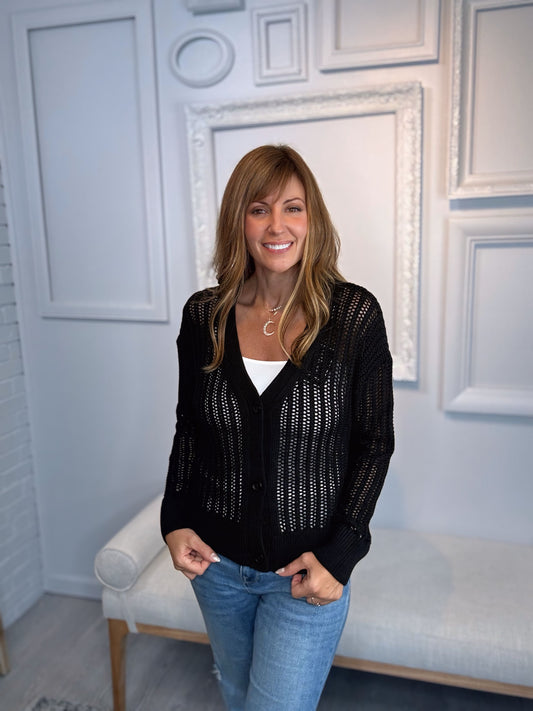 Emory Open Knit Cardigan