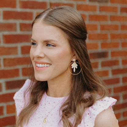 The Rhea | Hoop Clay Earrings - GirlFriends Boutique