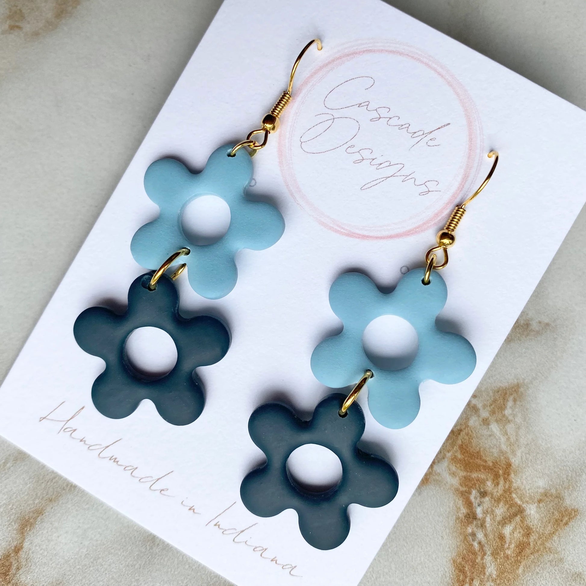 The Izzy Double | Flower Clay Earrings - GirlFriends Boutique