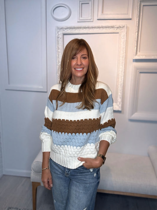 Valerie Color Block Sweater