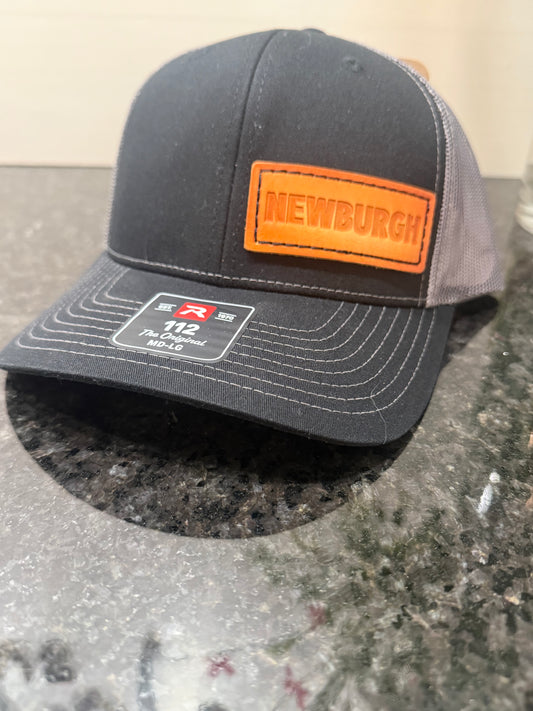 Embossed Leather Trucker Hat