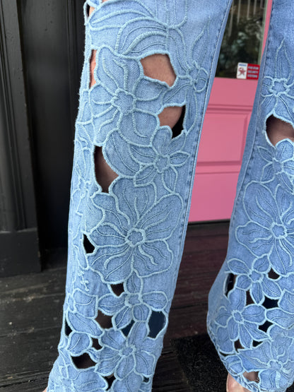 La Rosa Canyon Lace Denim