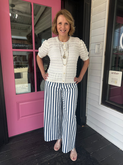 Striped Wide Denim