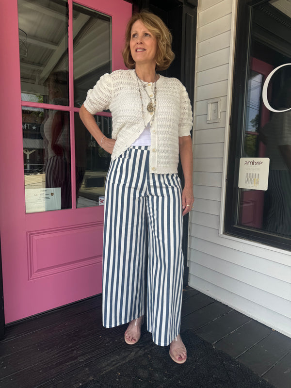 Striped Wide Denim