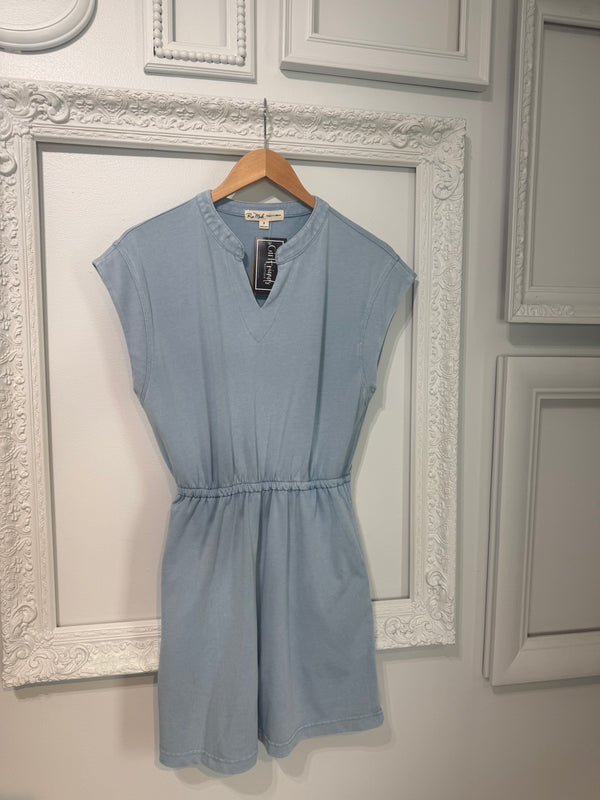 Mineral Washed Mini Dress