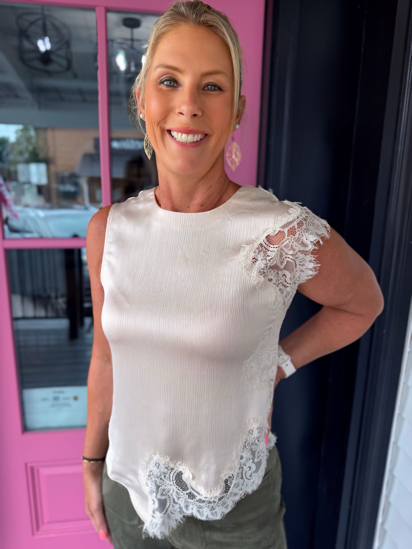 Mixed Lace Top