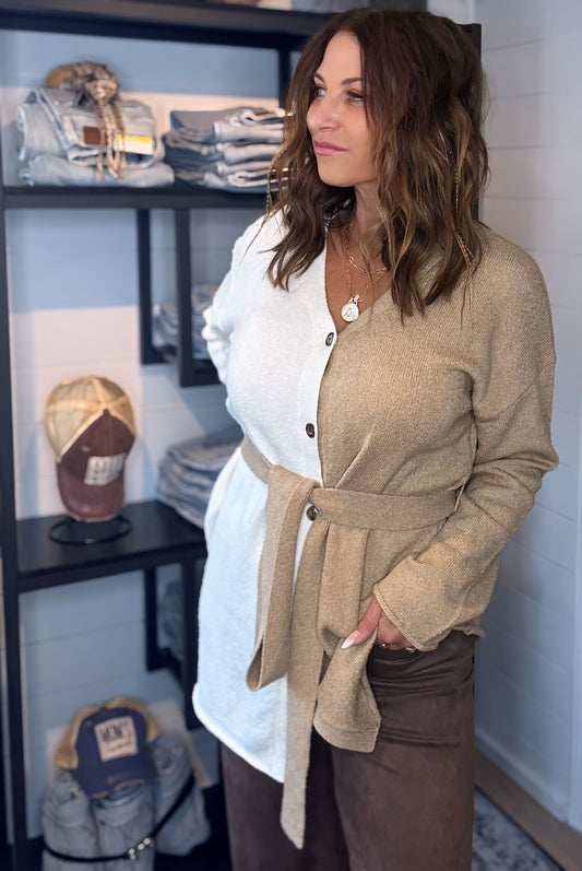 Nancy Belted Cardigan