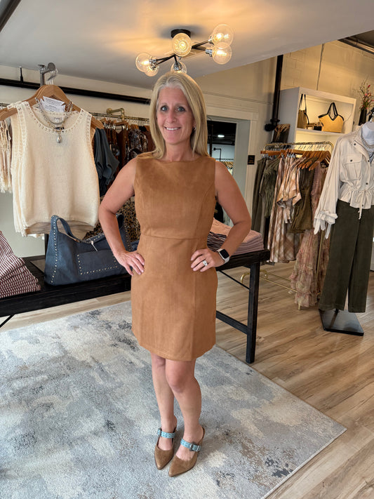 Suede Mini Dress
