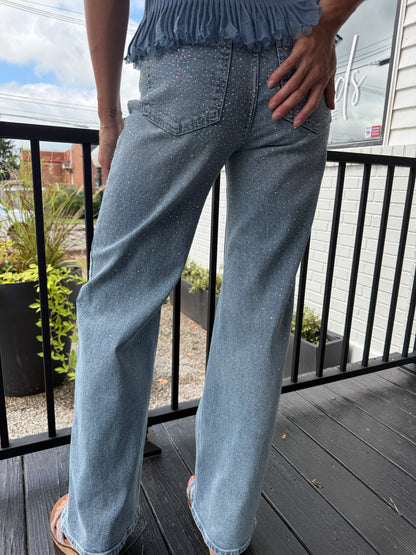 Vintage Rhinestone Denim