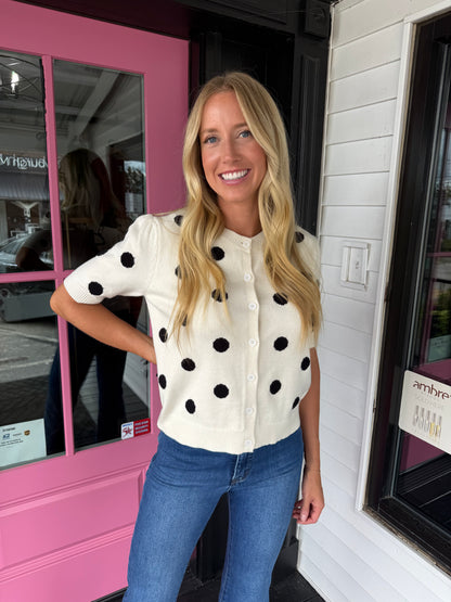 Polka Dot Cardigan