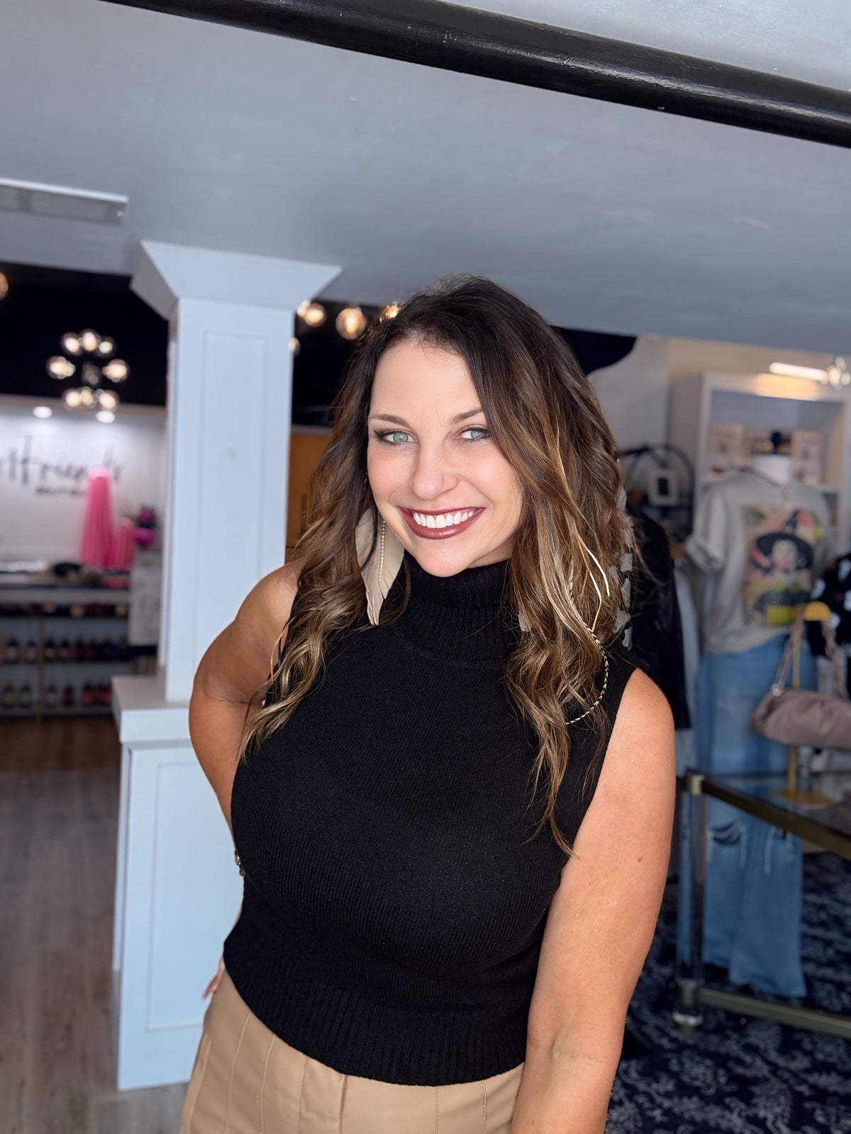 Jema Sleeveless Turtle Neck