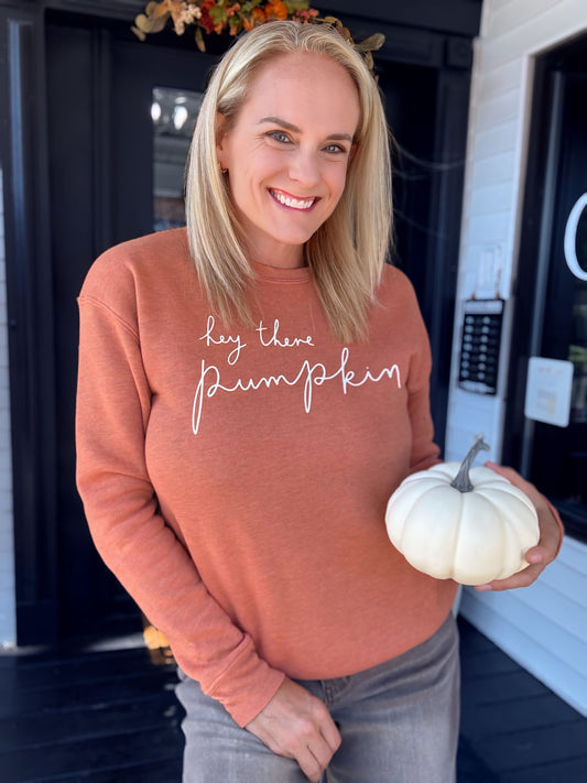 Hey There Pumpkin Graphic Sweatshirt
