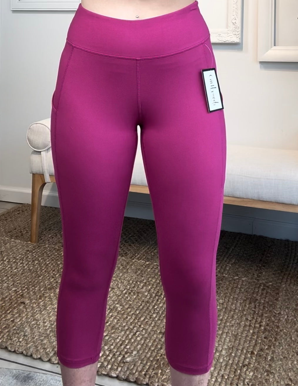 Capri High-Waist - Rasberry - GirlFriends Boutique