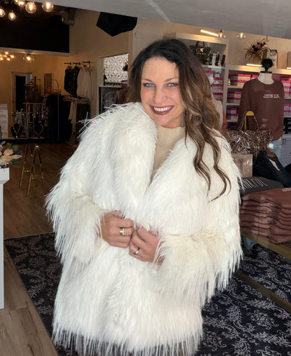 Feather Fur Coat