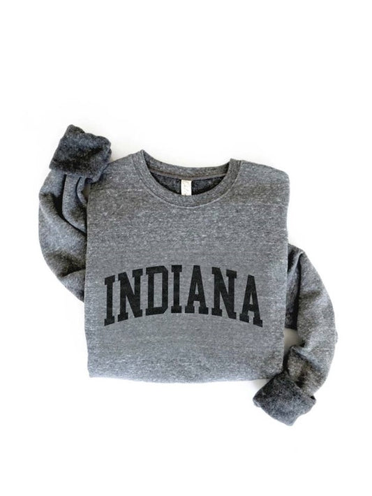 Indiana Graphic Sweatshirt- Dark Grey