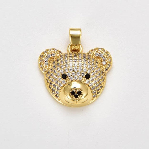 Cute Bear Head Charm