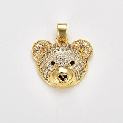 Cute Bear Head Charm