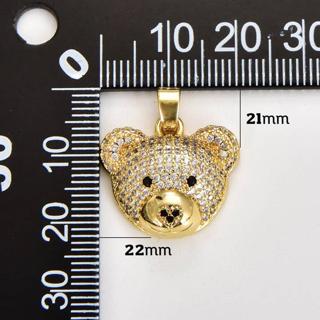 Cute Bear Head Charm