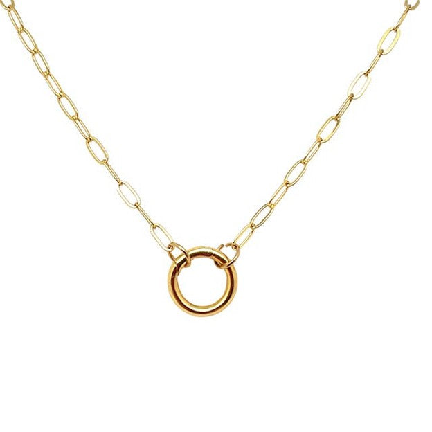 Delicate Sparkling Small Paperclip Chain