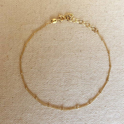 18k Gold Filled Satellite Chain Anklet