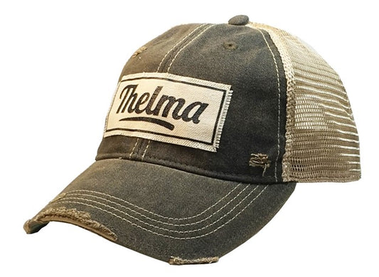 Thelma Distressed Trucker Cap - GirlFriends Boutique