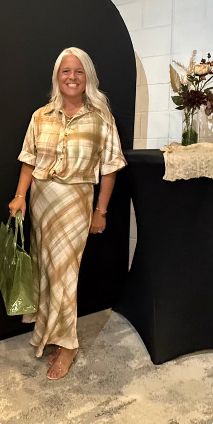 Bias Satin Blouse