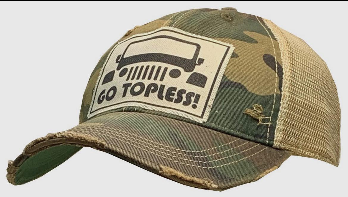 Go Topless Trucker Hat Baseball Cap - GirlFriends Boutique