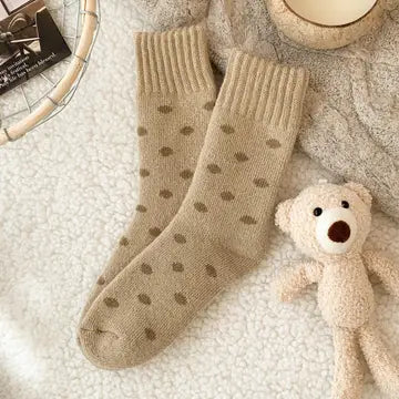 Polka Dot Knit Socks