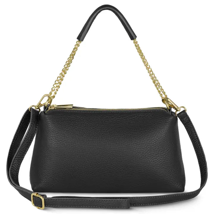 Italian Genuine Calf Leather Crossbody Bag