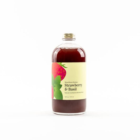 Strawberry & Basil Cocktail and Mocktail Mixer, 16 Fl oz