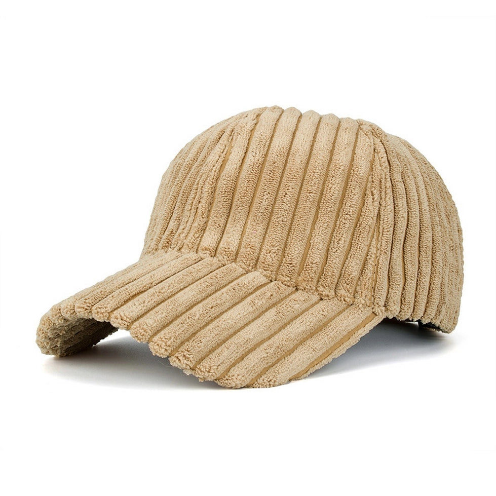 Striped Corduroy Cap