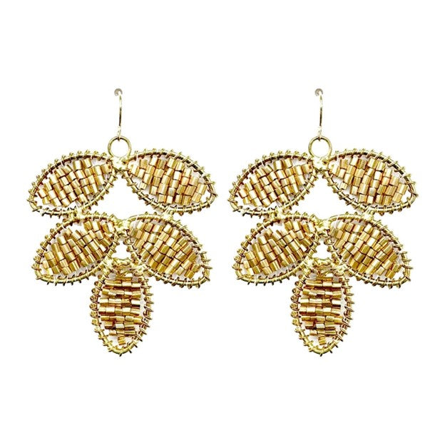 Gold Aria Earrings - GirlFriends Boutique