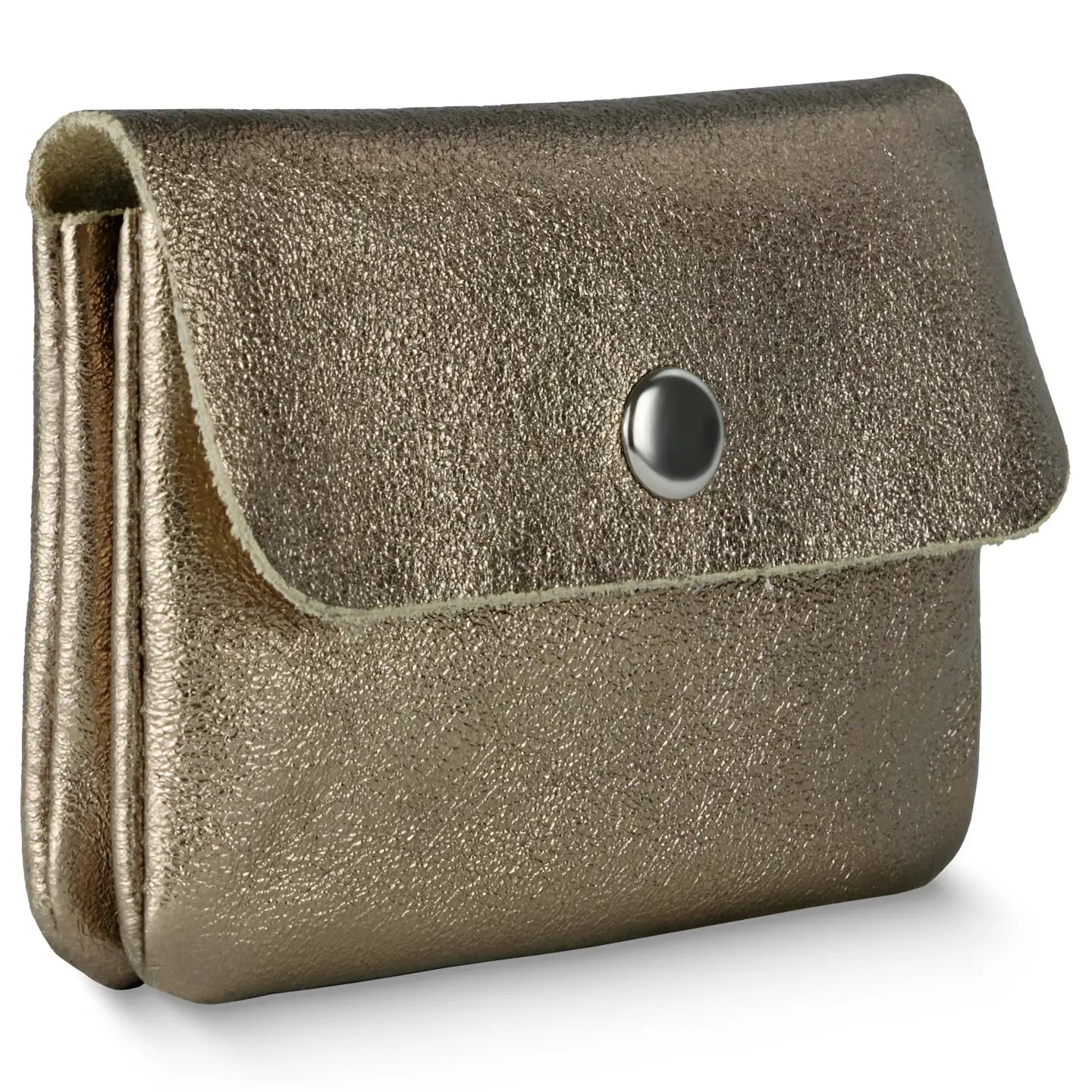 Metallic Suede Leather Wallet